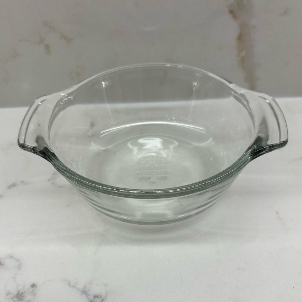 Vintage Anchor Hocking Clear Glass Casserole Dish Lovenware 2 oz Mini